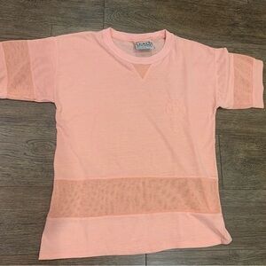 Vintage CSL Salmon cherry Stix LTD - Pink T-Shirt Tee Knit - Size Small S